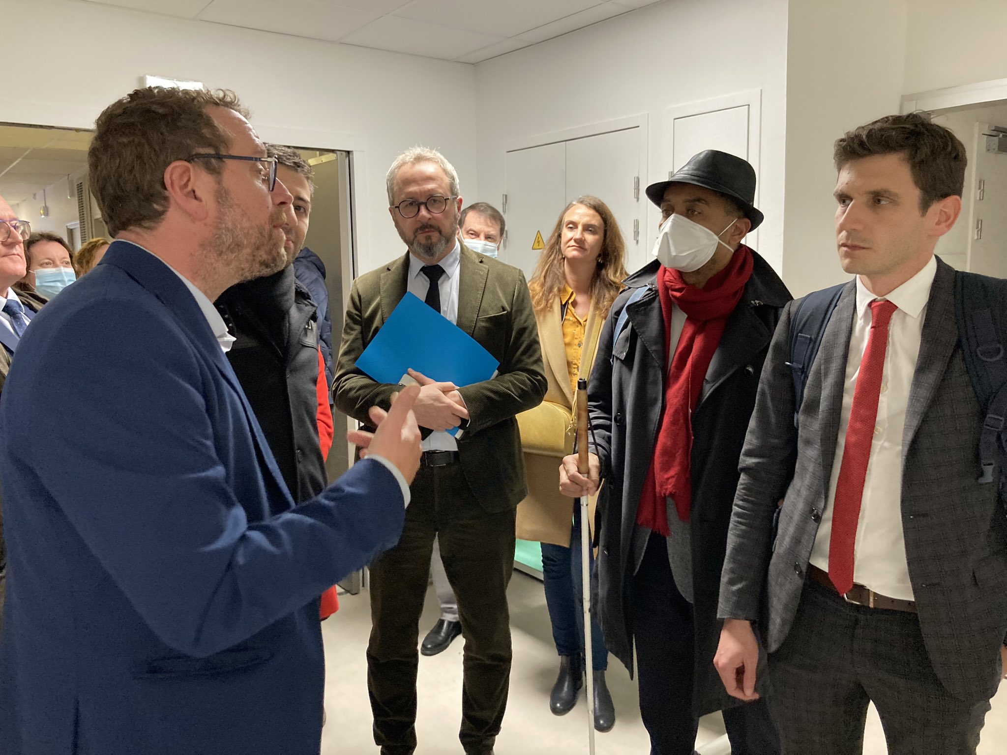 Visite d'Eric Chenut à la Clinique Saint Germain